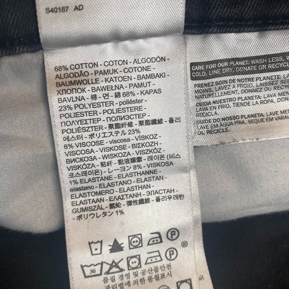 Levi's Mens 311 Shaping Skinny Jeans Size 33 Black Denim Classic Casual Travel - Picture 10 of 15